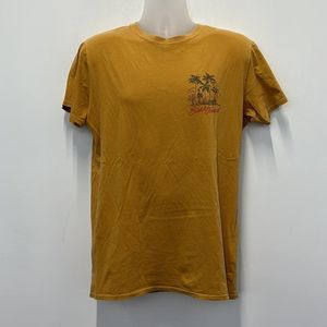 Banks Journal Graphic Logo Yellow T-Shirt Size L